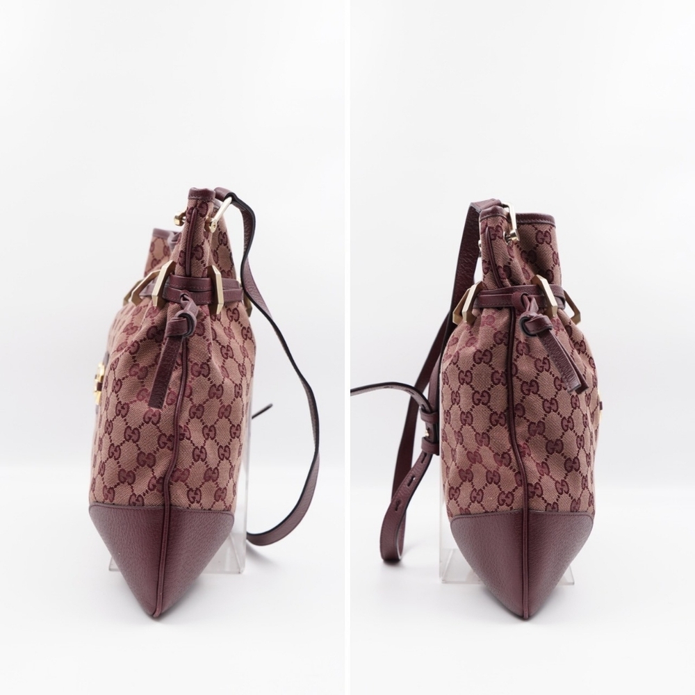 CD12 💖 Gucci Horsebit 1955 Messenger Bag GG Canvas Large - Picture 7 of 14